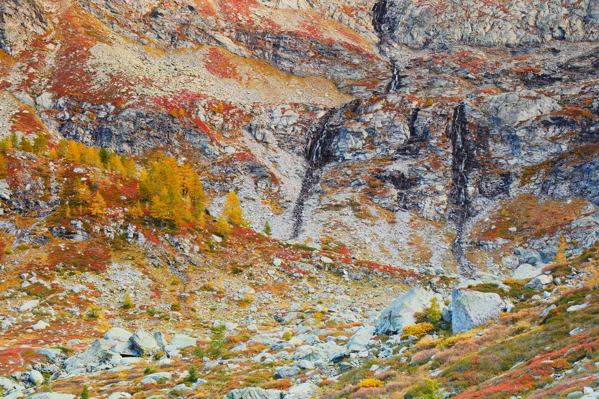 paesaggio autunnale valle daosta mont blanc monte bianco