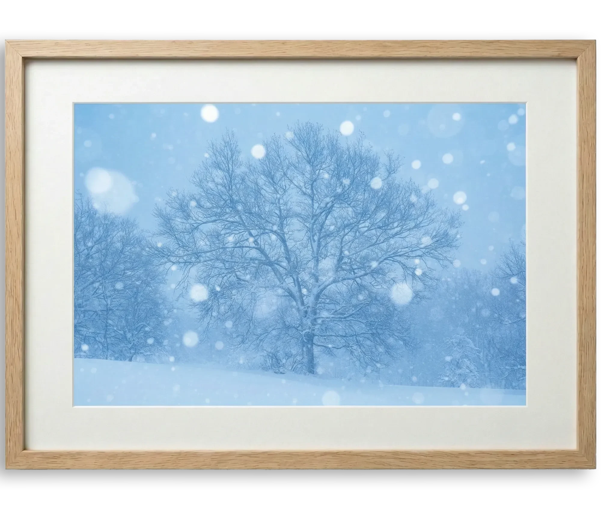 Blue Snowfall Tonio Di Stefano Fine Art Print Open Colletion