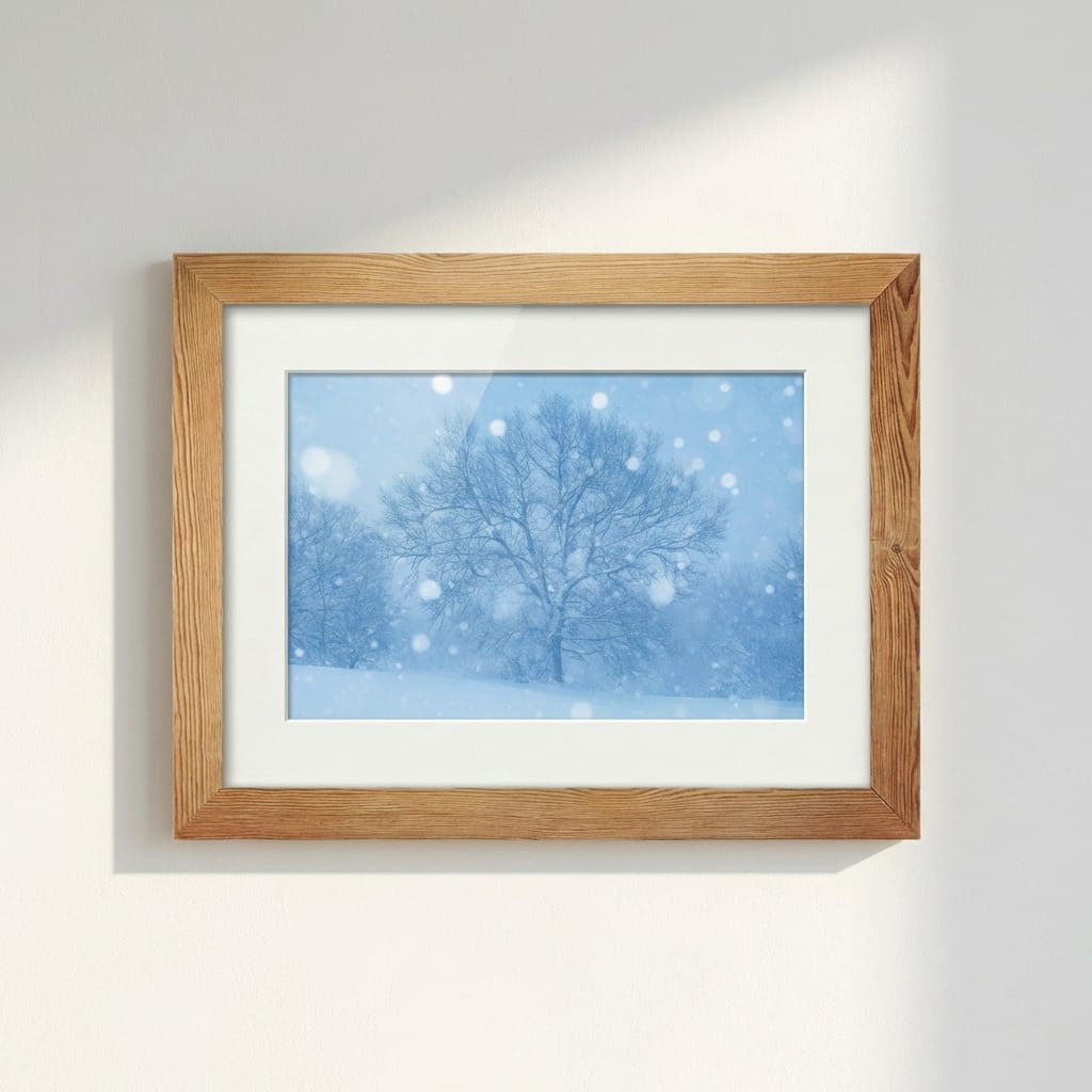 BLUE SNOWFALL Tonio Di Stefano Open Edition Fine Art Print